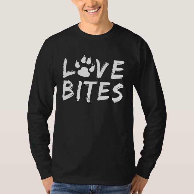 T-shirt Dog   Love Bites (Devant)
