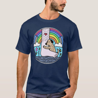 T-shirt Dog Love Leg