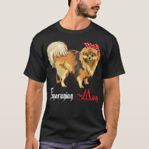 T-shirt Dog Mama Puppy Mom Pomeranian Premium 