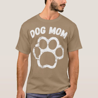 T-shirt Dog Mom Pawprint Love 