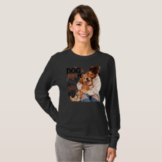 T-shirt Dog Mom pour femmes | Cadeau drôle et mign
