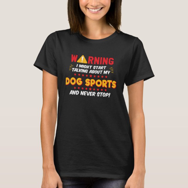 T-shirt Dog Sports Joke Graphic (Devant)