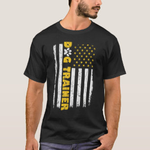 T-shirt Dog Trainer Patriotic Dog Trainer American Usa Fla