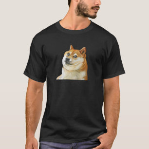 T-shirt Doge Coin Mème Crypto Drôle Chien Art Illustration