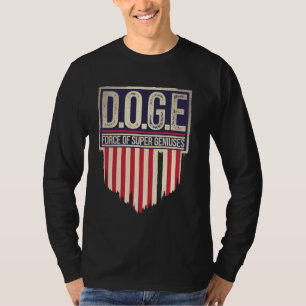 T-shirt DOGE D.O.G.E Force Des Super Géniens Gouvernement 