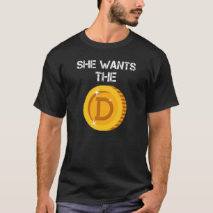 T-shirt Doge Doge Coin Mème Dirty Joke Hodl Doge Elle Veut