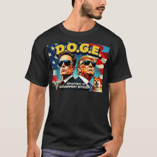 T-shirt Doge Elon Trump