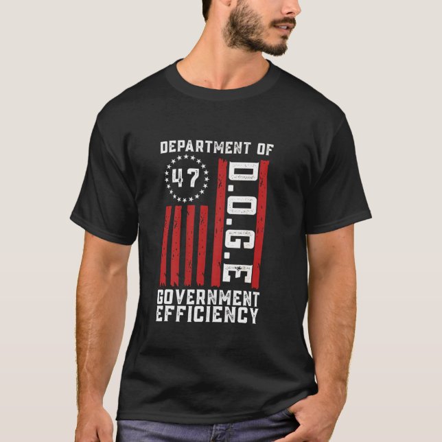 T-shirt DOGE Ministère De L'Efficacité Gouvernementale (Devant)