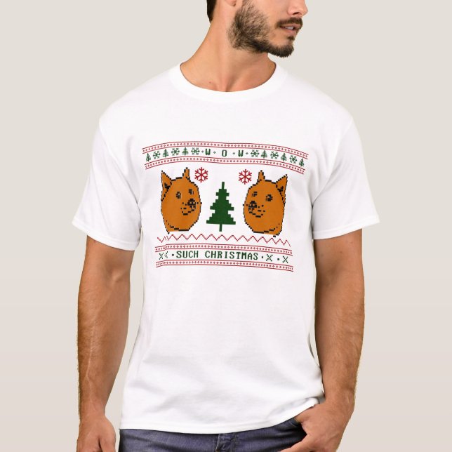 T-shirt Doge un tel Noël (Devant)
