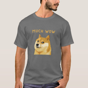 T-shirt Dogecoin Beaucoup Wow Cryptomonnaie