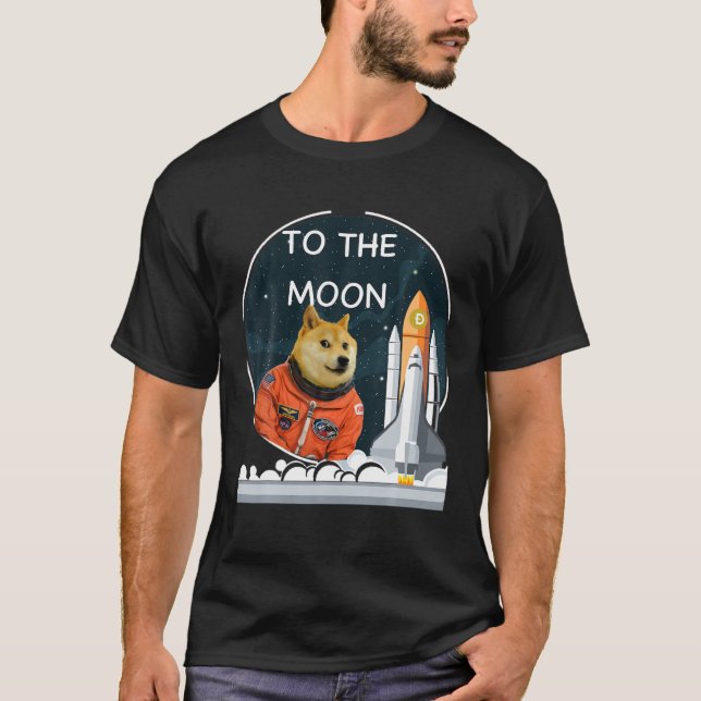 T-shirt Dogecoin Cool Pour Hommes Pour Femmes Cadeau Doge  (Devant)