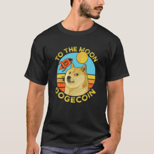T-shirt Dogecoin, Crypto, Au Chien Lune, Hodl, Shiba Inu