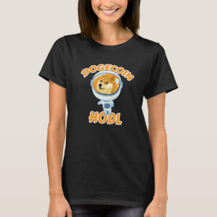 T-shirt Dogecoin Crypto Grosse Tête Chien Cryptomonnaie mi