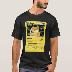 T-shirt Dogecoin Doge Carte HODL Crypto Mème Hommes Enfan