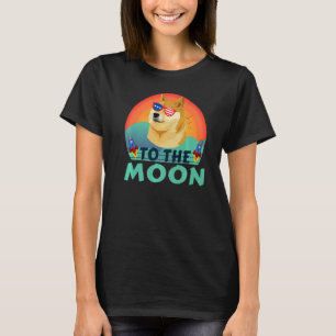 T-shirt Dogecoin Doge Hodl À La Lune Crypto Meme Dogecoi