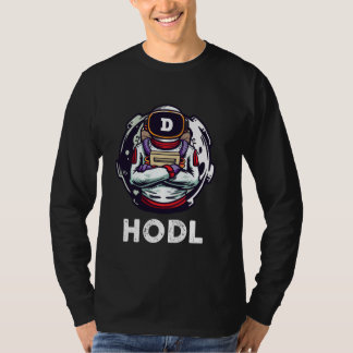 T-shirt Dogecoin Doge Hodl À La Lune Dogecoin Funny Dogeco