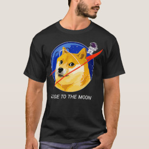 T-shirt Dogecoin Doge To Moon HODL Crypto Meme 