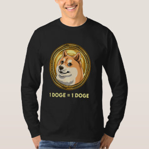 T-shirt Dogecoin Dogecoin Cryptomonnaie Mème pièce 1 chien