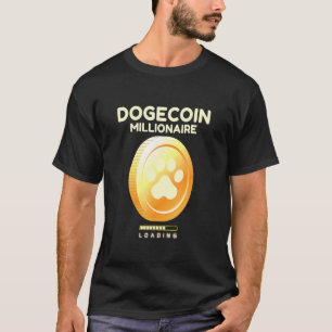 T-shirt Dogecoin Millionaire Chargement Crypto Cryptocurrc