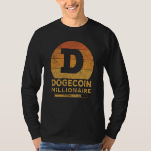 T-shirt Dogecoin Millionaire Vintage Pour Dogecoin Miner