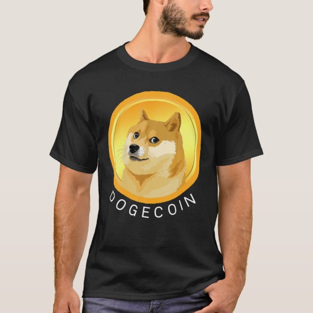 T-shirt Dogecoin Tee Funny Chien Mème Pièce Crypto Devise  (Devant)