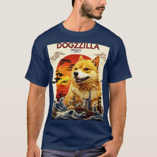T-shirt Dogezilla Funny Doge Mème Géant Shiba Inu Drôle Do