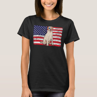 T-shirt Doggie Usa Propriétaire Chien Usa Labrador Retriev