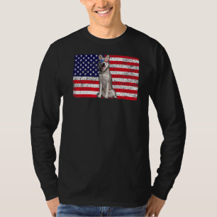 T-shirt Doggie Usa Propriétaire Chien Usa Sibérie Husky Us