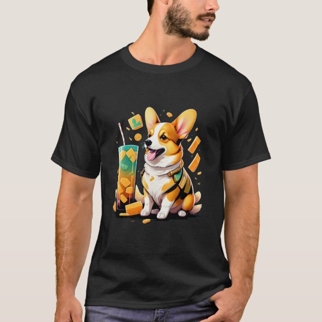 T-shirt Doggy and Drink (Devant)