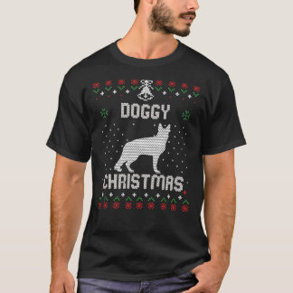 T-shirt Doggy Christmas Doggy German Shepherd Noël Sp