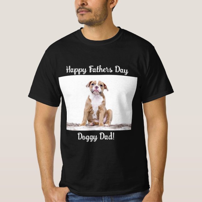 T-shirt Doggy Papa | FÊTE DES PÈRES | Photo personnalisée  (Devant)