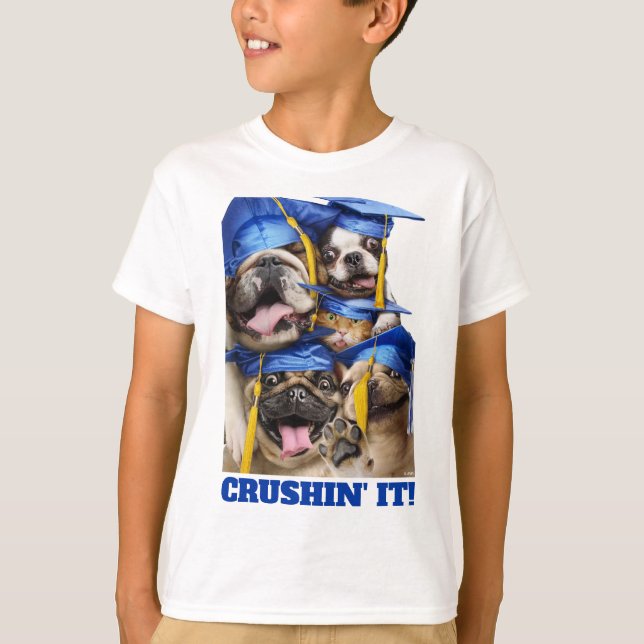 T-shirt Dogs and Cat Grads in Photo Booth (Devant)