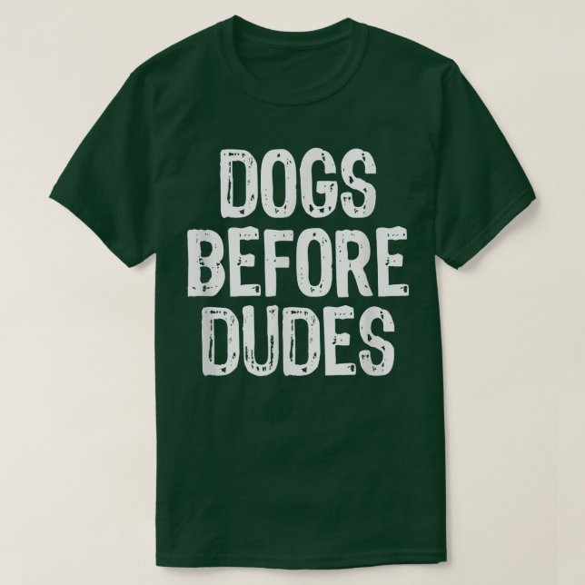 T-shirt Dogs Before DudesChristmas  (Design devant)
