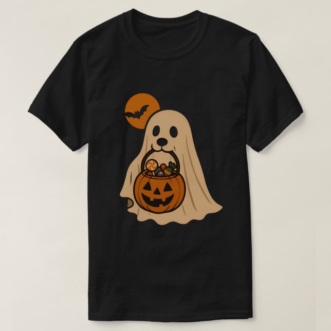 T-shirt Dogs on Halloween night (Design devant)