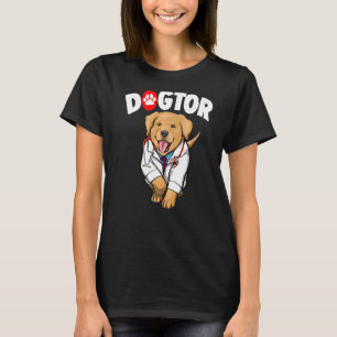 T-shirt Dogtor Cute Labrador Women Love Doggy Doctor