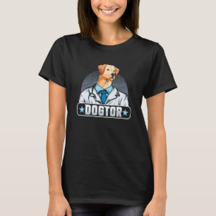 T-shirt Dogtor Golden Labrador Retriever Vet Tech Vétérina