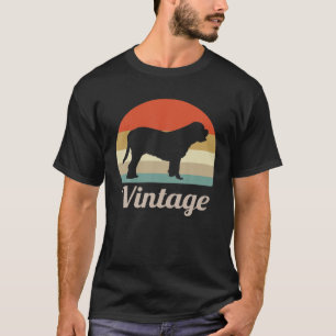 T-shirt Dogue De Bordeaux Amoureux des chiens Style Rétro 