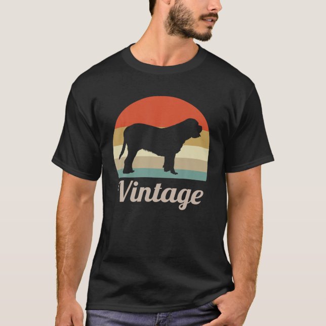 T-shirt Dogue De Bordeaux Amoureux des chiens Style Rétro  (Devant)