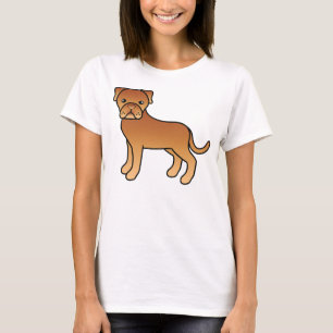 T-shirt Dogue De Bordeaux Chien De Dessin Animé Mignon