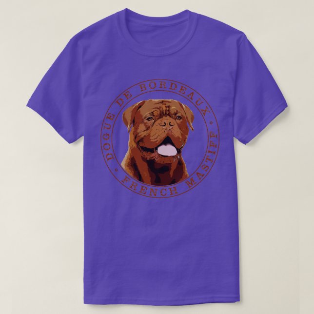 T-shirt Dogue de Bordeaux Mastiff français (14) (Design devant)