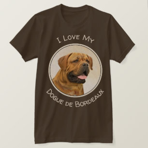 T-shirt Dogue de Bordeaux Peinture - Cute Original Chien A