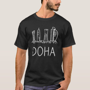 T-shirt Doha City Qatar souvenir pour hommes femmes 1