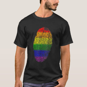T-shirt Doigt Imprimer Dna Lgbtq Arc-en-ciel Gay pride All