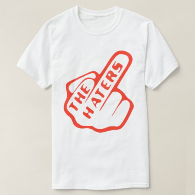 T-shirt Doigts rouge/blanc mode urbaine (Design devant)