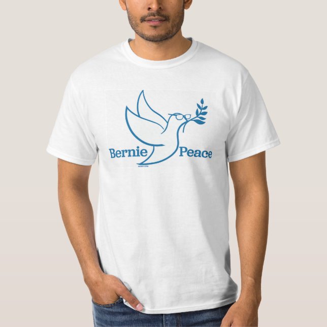 T-shirt d'oiseau de la paix des hommes (Devant)