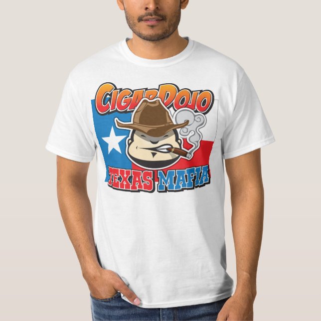 T-shirt Dojo de cigare - Mafia du Texas (Devant)