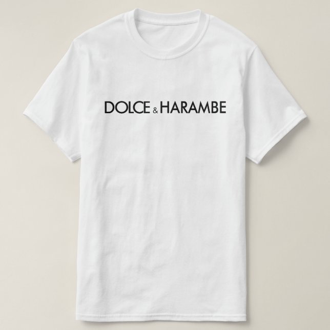 T-shirt dolce et harambe (Design devant)