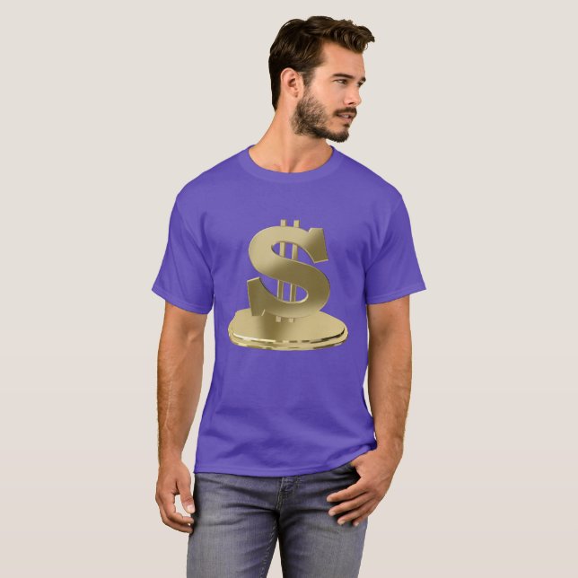 T-shirt Dollar d'or (Devant entier)