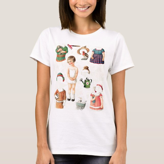 T-shirt DOLLARS SUPRÊMES vintages EN PAPIER SUEETIE (Devant)