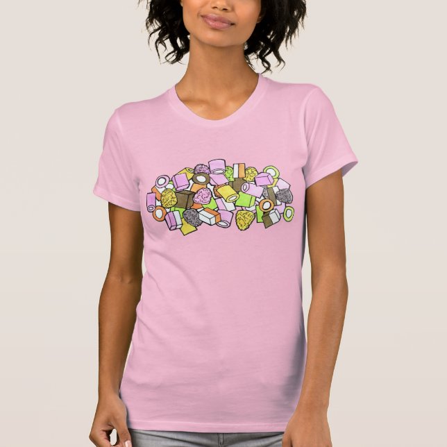 T-shirt Dolly Mixte Royaume-Uni Fondant Confection Candy (Devant)